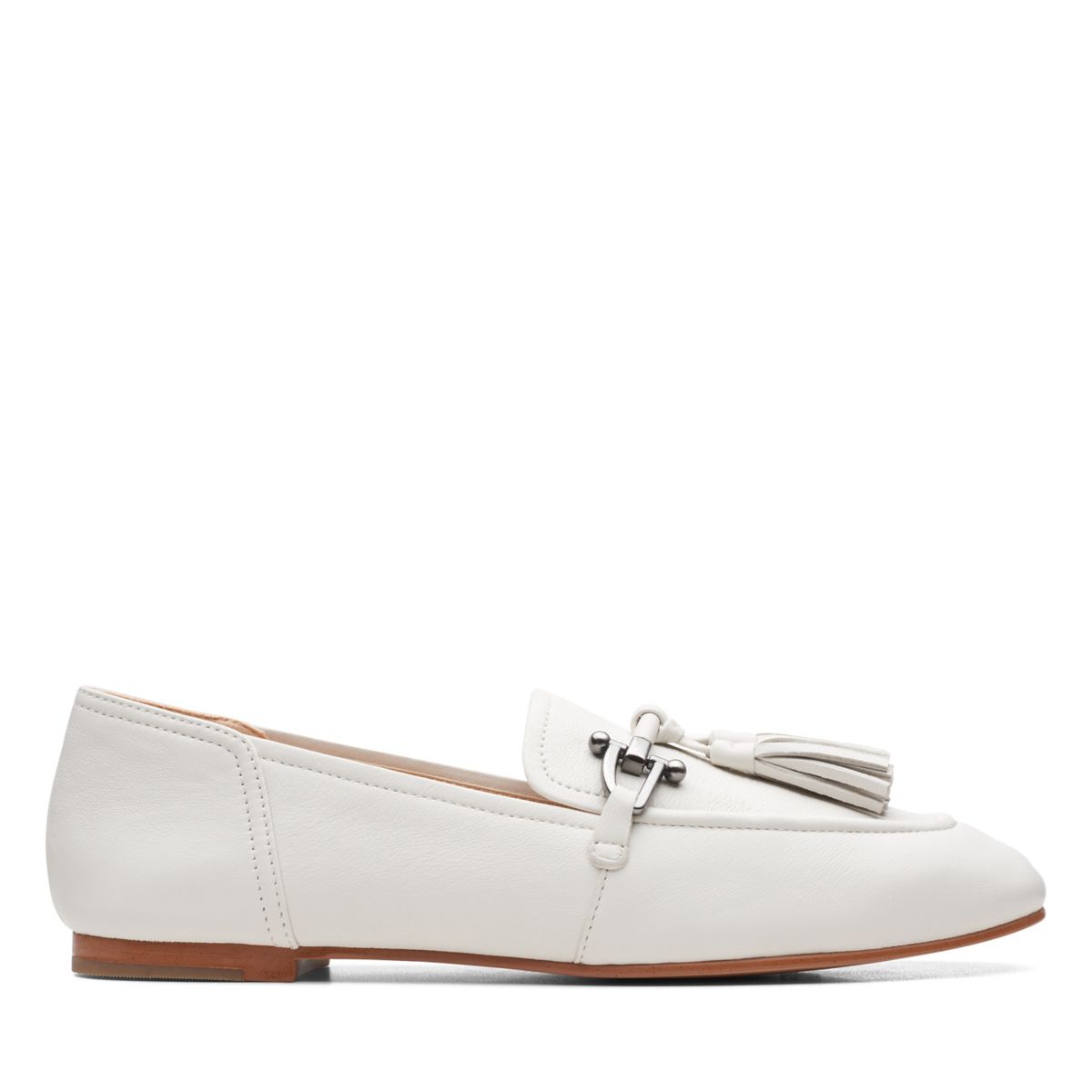 Ballerinas Clarks Pure 2 Tassel Mujer Blancas | 66092496