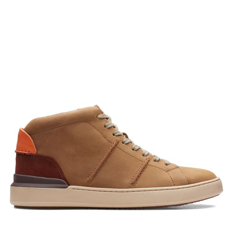 Botines Clarks Court Lite Hi Hombre Marrones Oscuro | 3583670