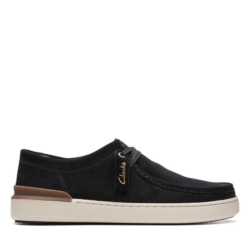 Wallabee Clarks Court Lite wally Hombre Negras | 23435380