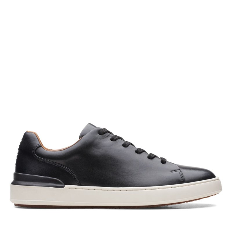 Zapatillas Clarks Court Lite Encaje Hombre Negras | 39336092