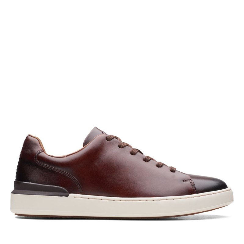 Zapatillas Clarks Court Lite Encaje Hombre Marrones Oscuro | 78806429