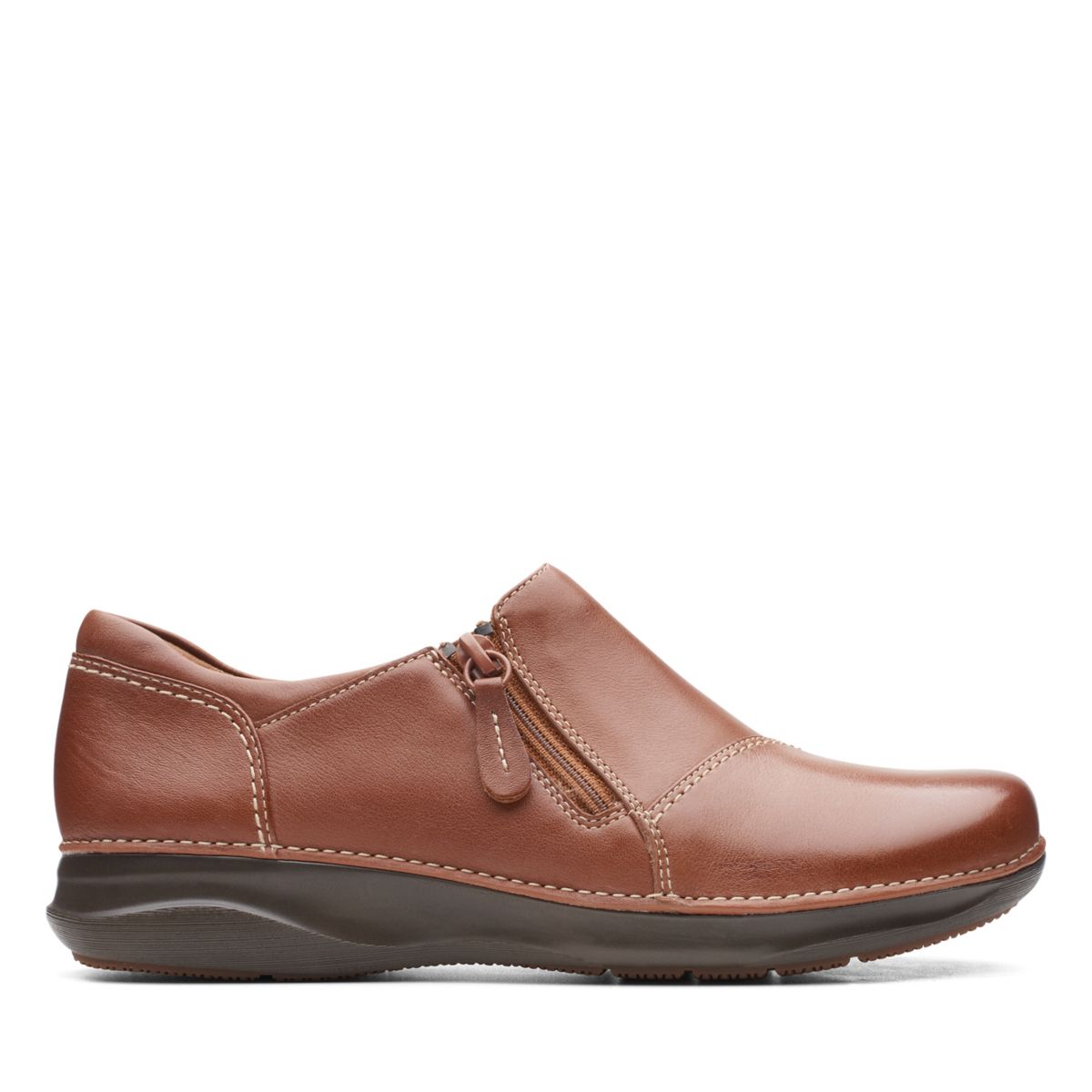 Zapatos Casuales Clarks Appley Zip Mujer Marrones Oscuro | 86558612