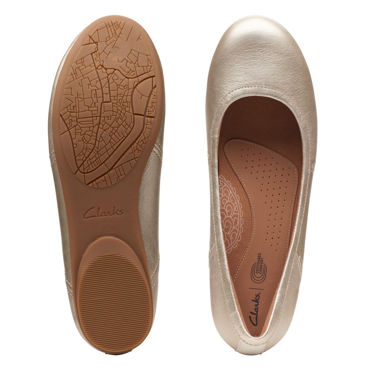 Ballerinas Clarks Canebay Plain Mujer Doradas | 4300233