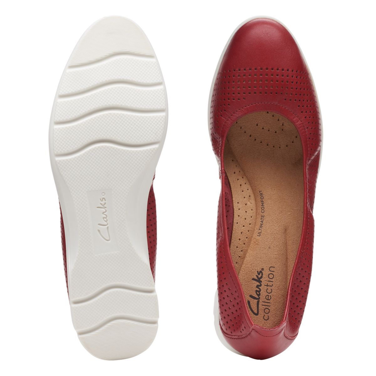 Ballerinas Clarks Jenette Ease Mujer Rojas | 43648093