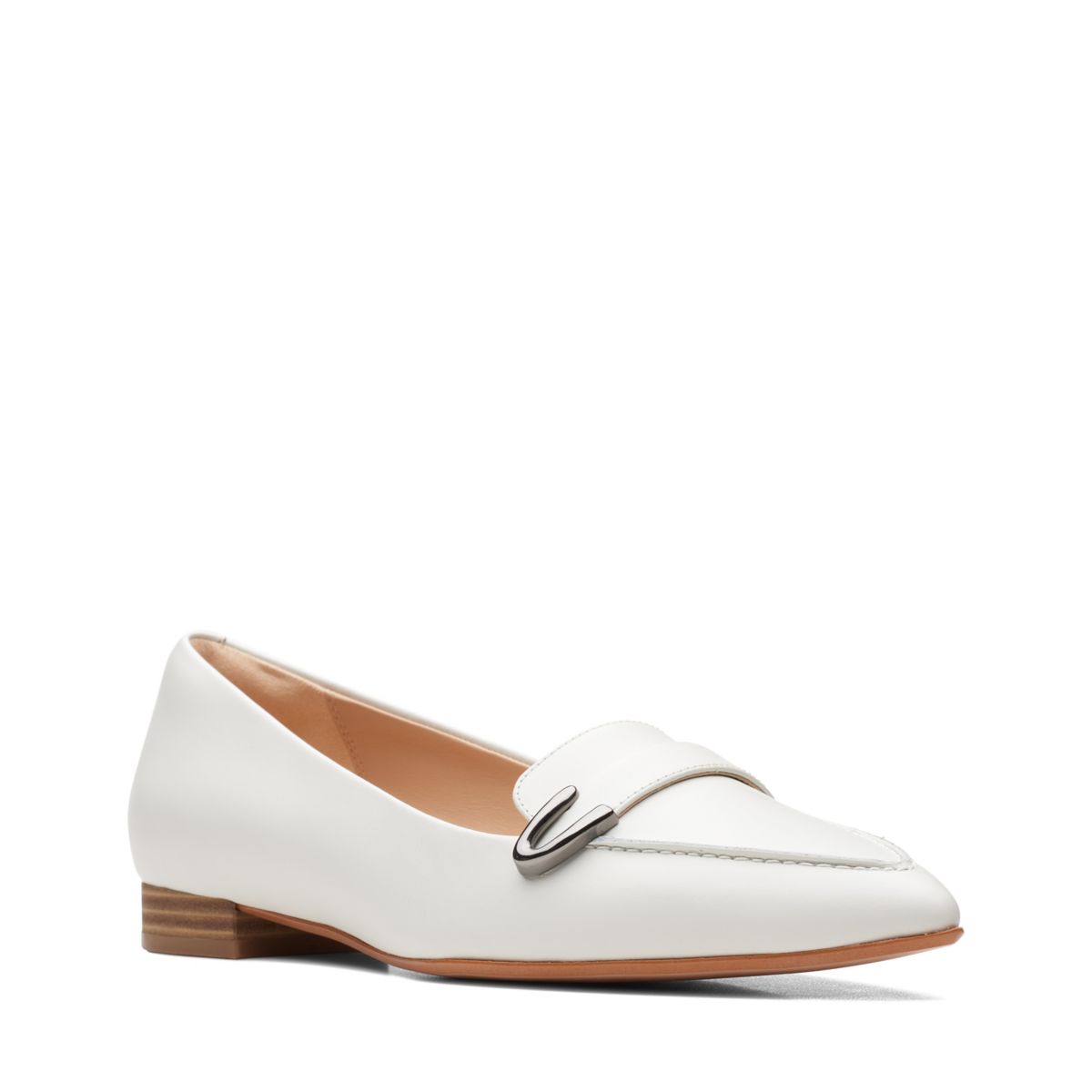 Ballerinas Clarks Laina 15 Hebilla Mujer Blancas | 13044619