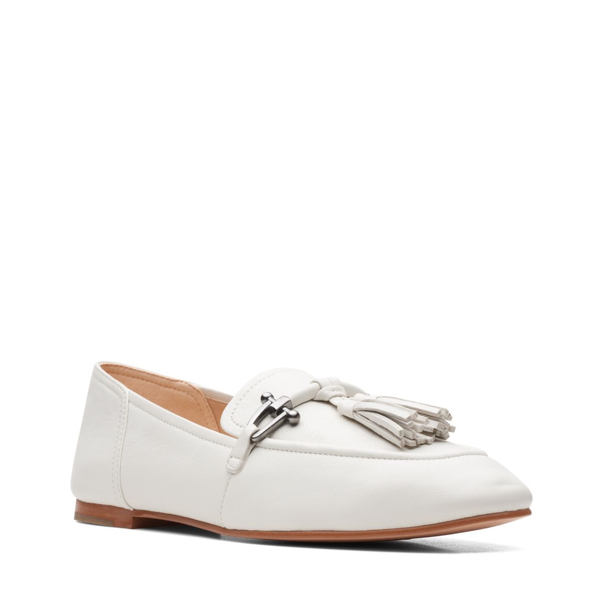 Ballerinas Clarks Pure 2 Tassel Mujer Blancas | 66092496