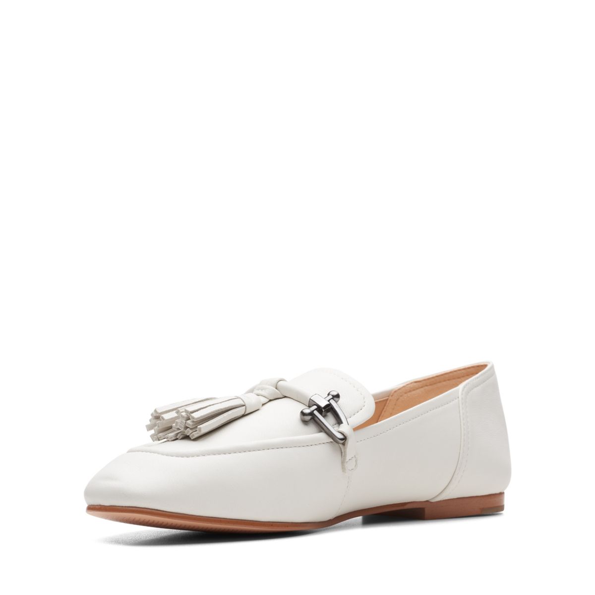 Ballerinas Clarks Pure 2 Tassel Mujer Blancas | 66092496