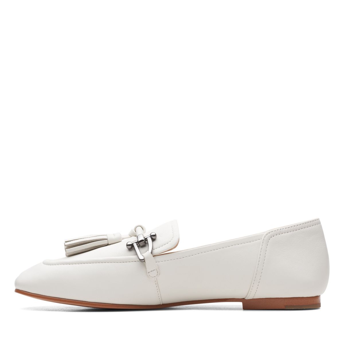 Ballerinas Clarks Pure 2 Tassel Mujer Blancas | 66092496