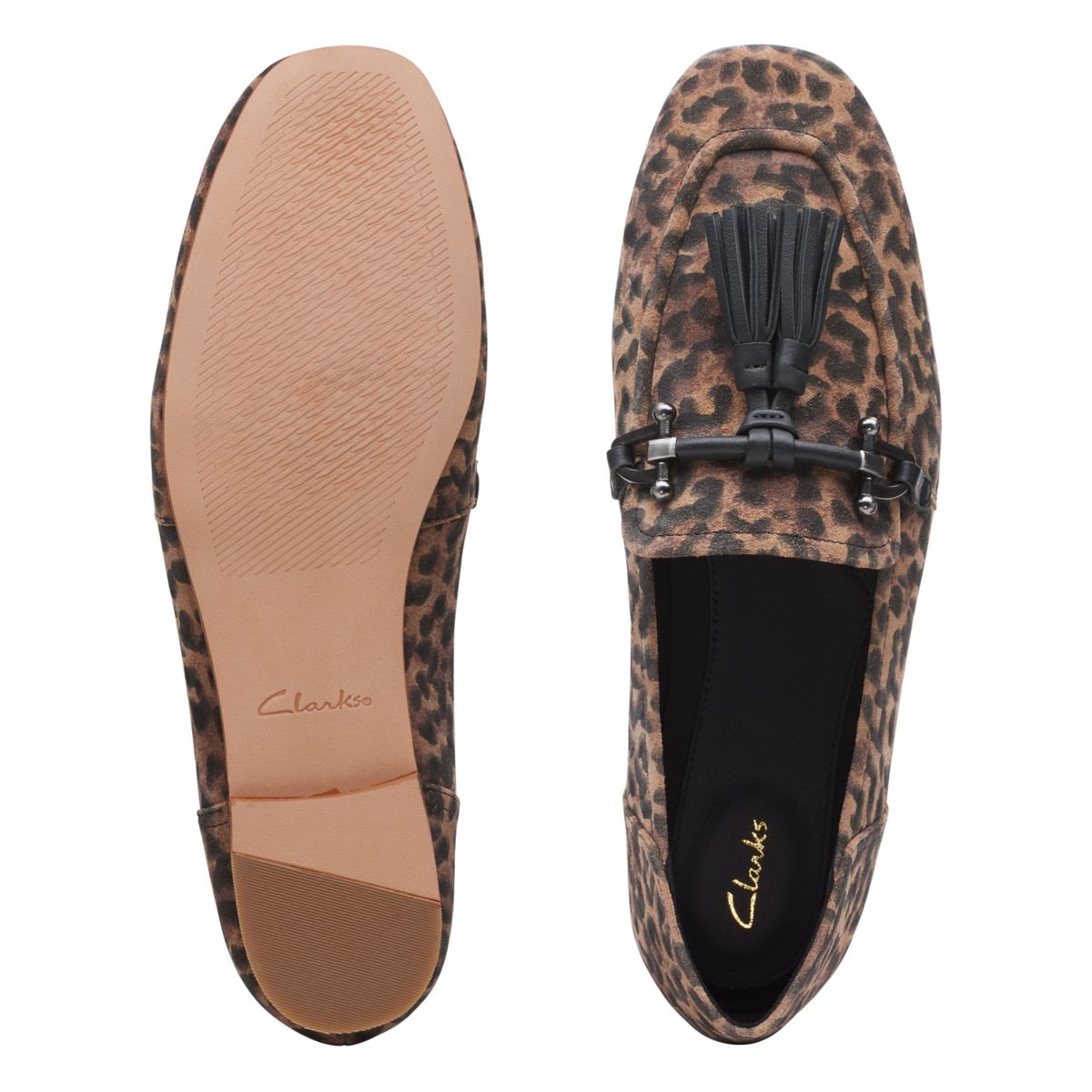 Ballerinas Clarks Pure 2 Tassel Mujer Leopardo | 97291185