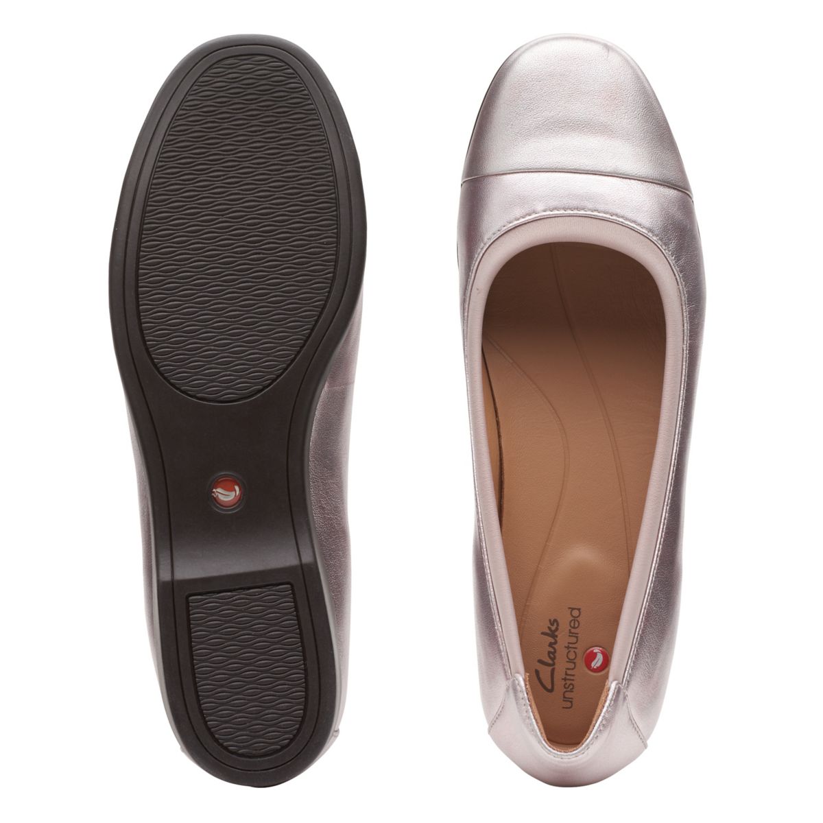 Ballerinas Clarks Un Darcey Cap 2 Mujer Plateadas | 80354105