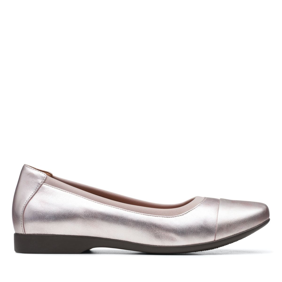 Ballerinas Clarks Un Darcey Cap 2 Mujer Plateadas | 80354105