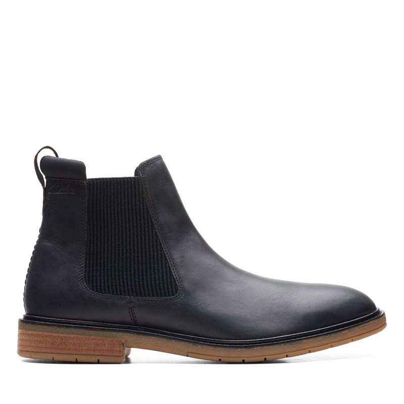 Botas Chelsea Clarks Clarkdale Hall Hombre Negras | 42286566