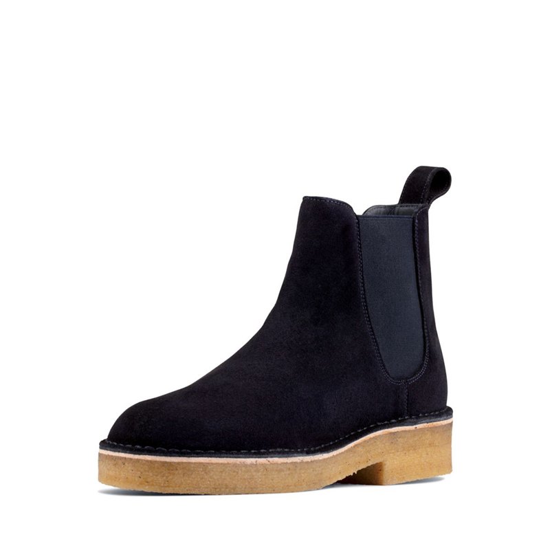 Botas Chelsea Clarks Originales Hombre Azul Marino | 13731523