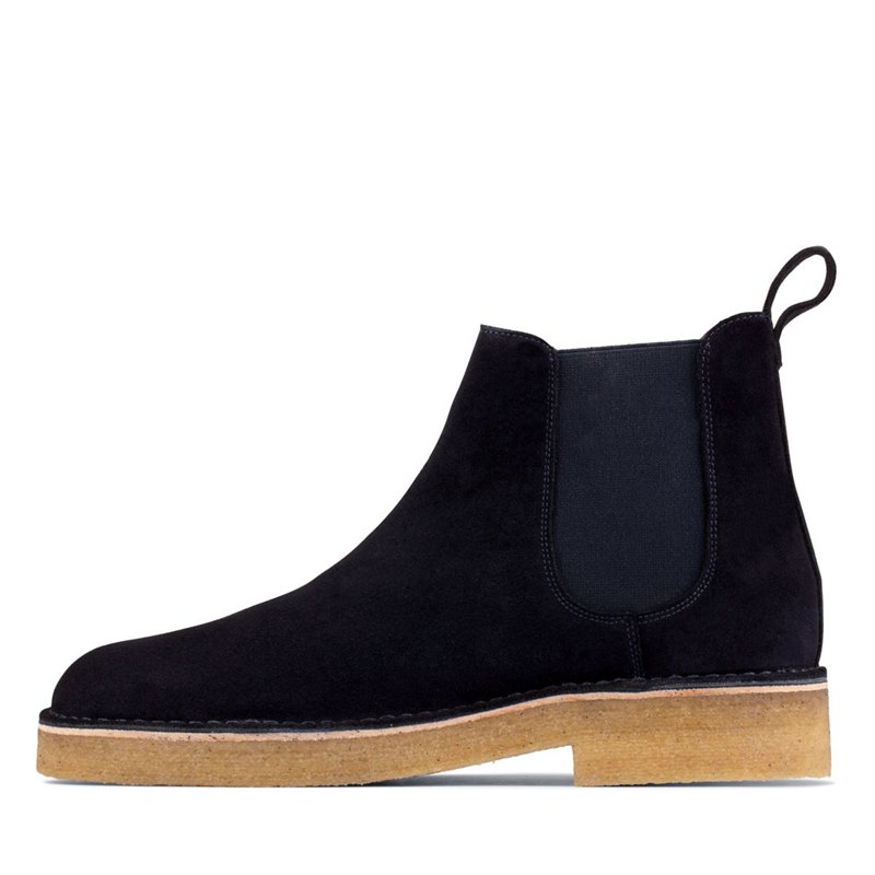 Botas Chelsea Clarks Originales Hombre Azul Marino | 13731523