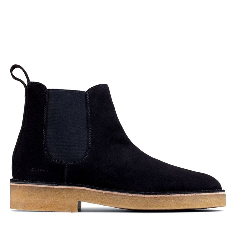 Botas Chelsea Clarks Originales Hombre Azul Marino | 13731523