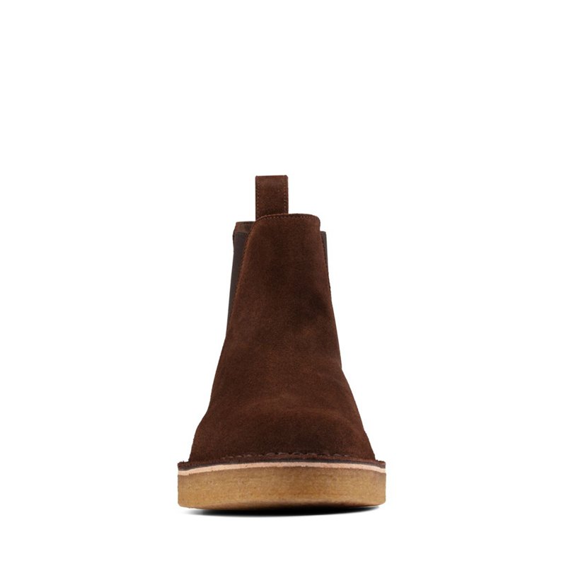 Botas Chelsea Clarks Originales Hombre Chocolate | 73489650