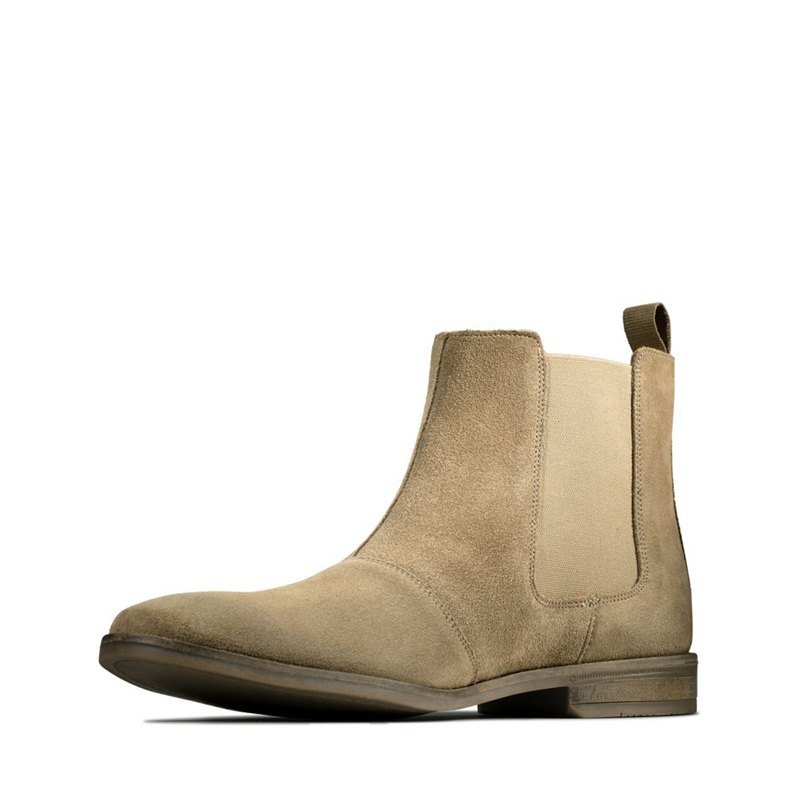 Botas Chelsea Clarks Stanford Top Hombre Marrones | 70726440