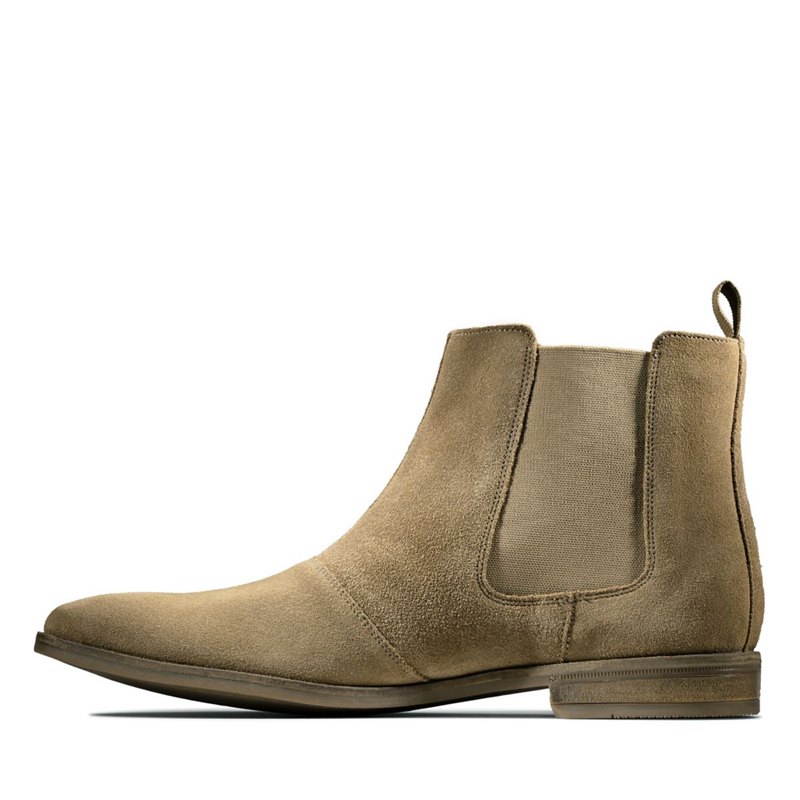 Botas Chelsea Clarks Stanford Top Hombre Marrones | 70726440