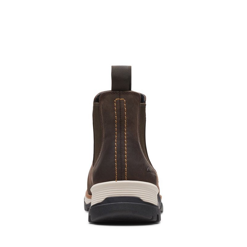 Botas Chelsea Clarks Topton Hombre Marrones Oscuro | 63569556