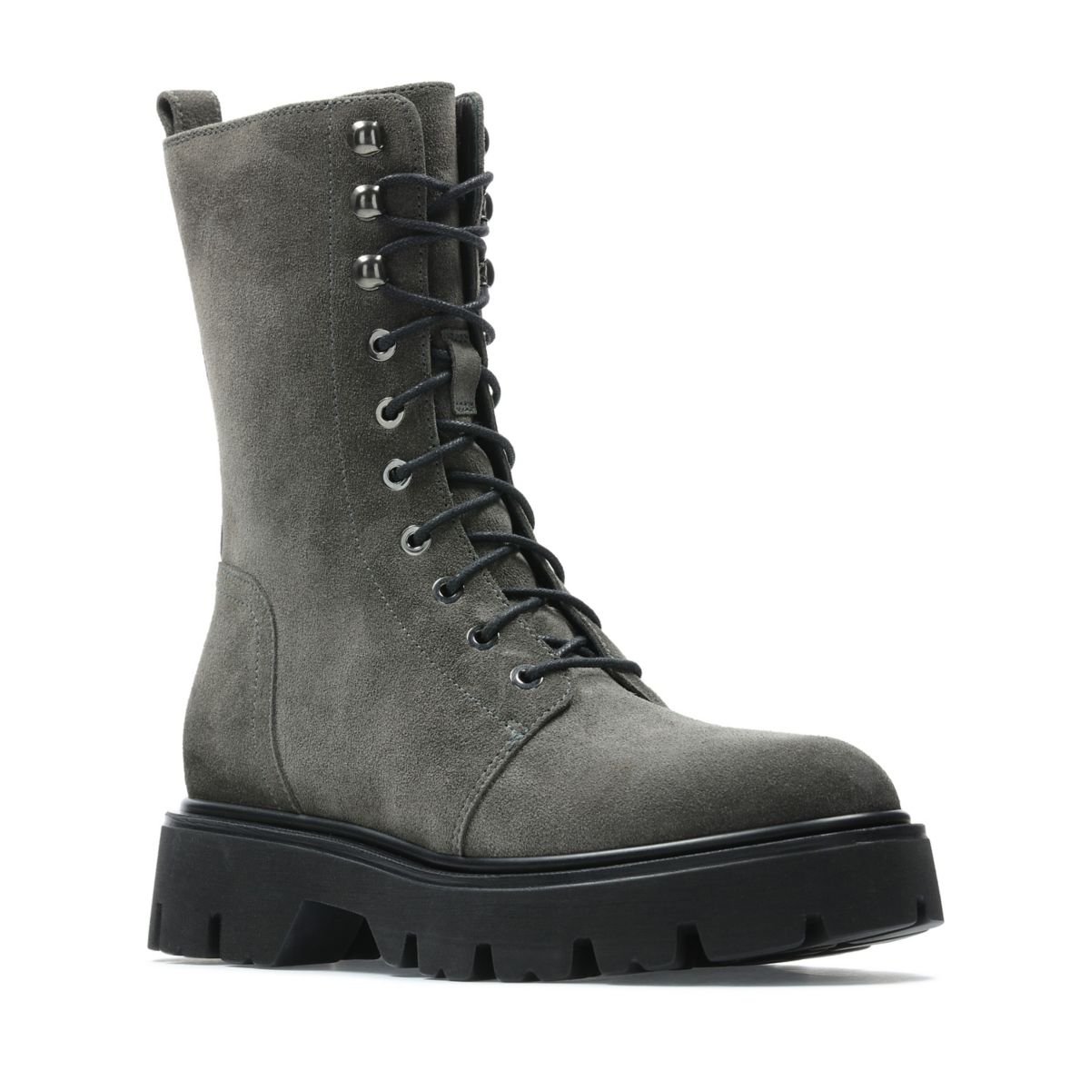 Botas Clarks Motive Encaje 2 Mujer Gris Oscuro | 86130458