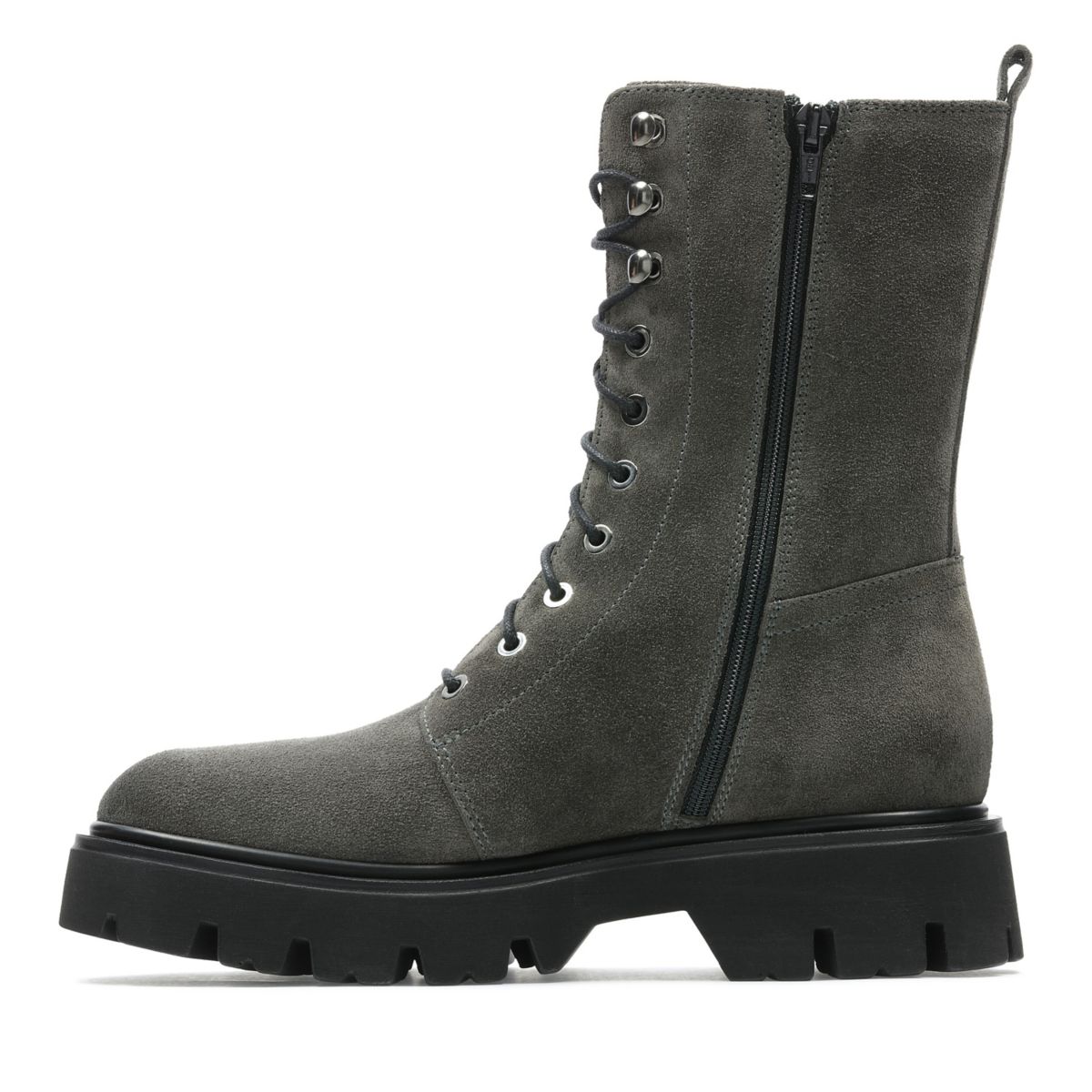 Botas Clarks Motive Encaje 2 Mujer Gris Oscuro | 86130458