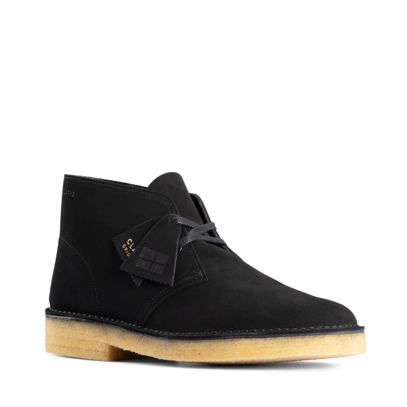 Botas De Desierto Clarks Originales 221 Hombre Negras | 95772194