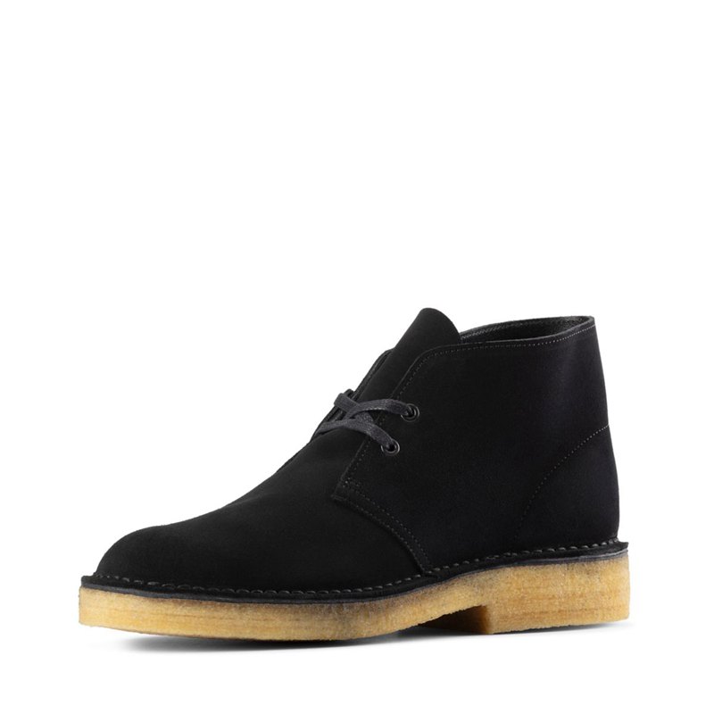 Botas De Desierto Clarks Originales 221 Hombre Negras | 95772194