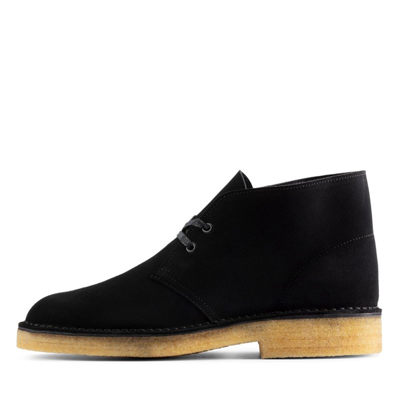 Botas De Desierto Clarks Originales 221 Hombre Negras | 95772194