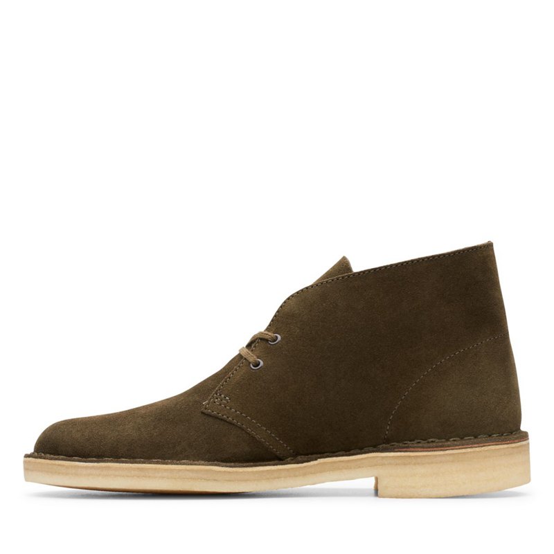 Botas De Desierto Clarks Originales Hombre Verde Oscuro Oliva | 45422138