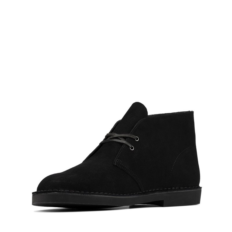 Botas De Desierto Clarks Originales Hombre Negras | 56589900