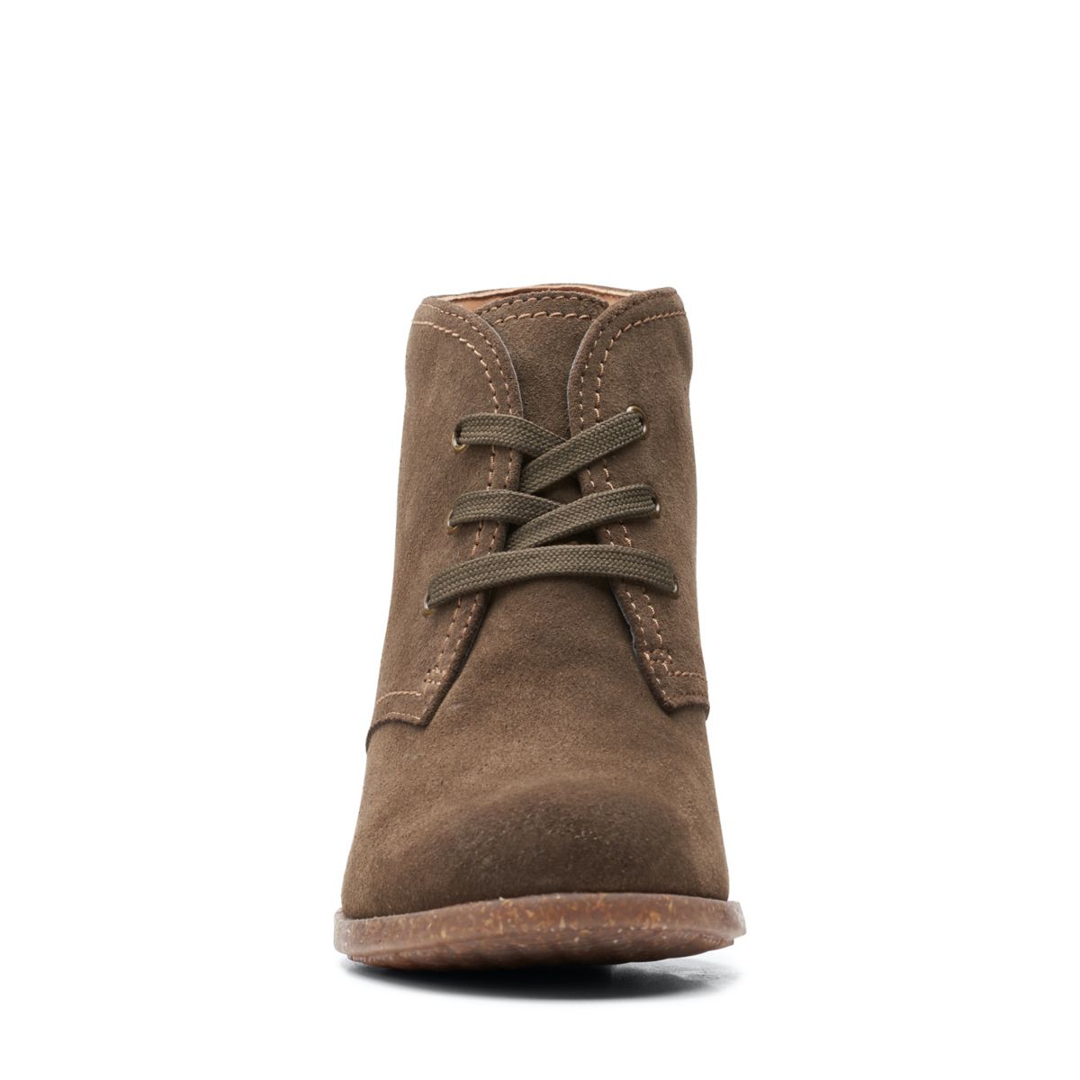 Botas De Tacón Clarks Bergen Encaje Mujer Verde Oscuro Oliva | 3993584