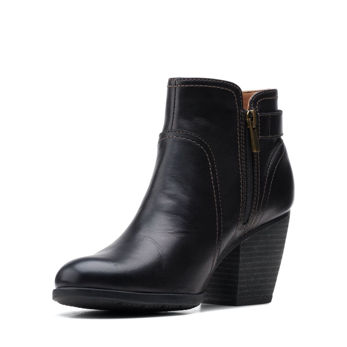 Botas De Tacón Clarks Bergen Vibe Mujer Negras | 94618434