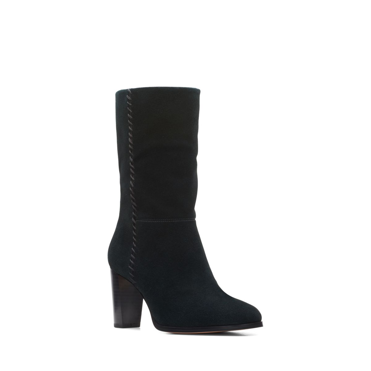 Botas De Tacón Clarks Karamo Mid Mujer Negras | 95817691