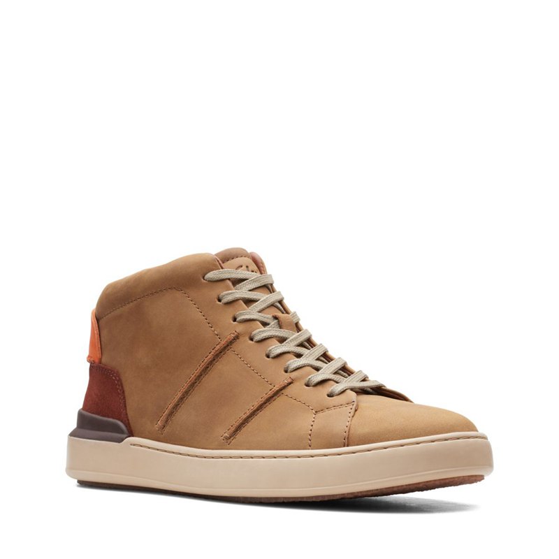 Botines Clarks Court Lite Hi Hombre Marrones Oscuro | 3583670