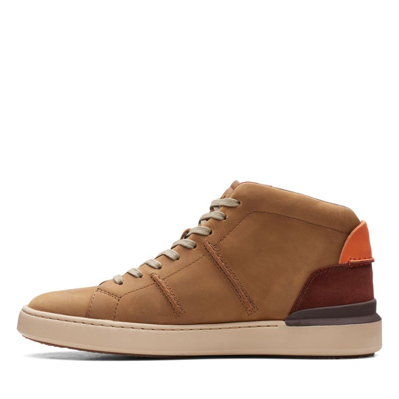 Botines Clarks Court Lite Hi Hombre Marrones Oscuro | 3583670