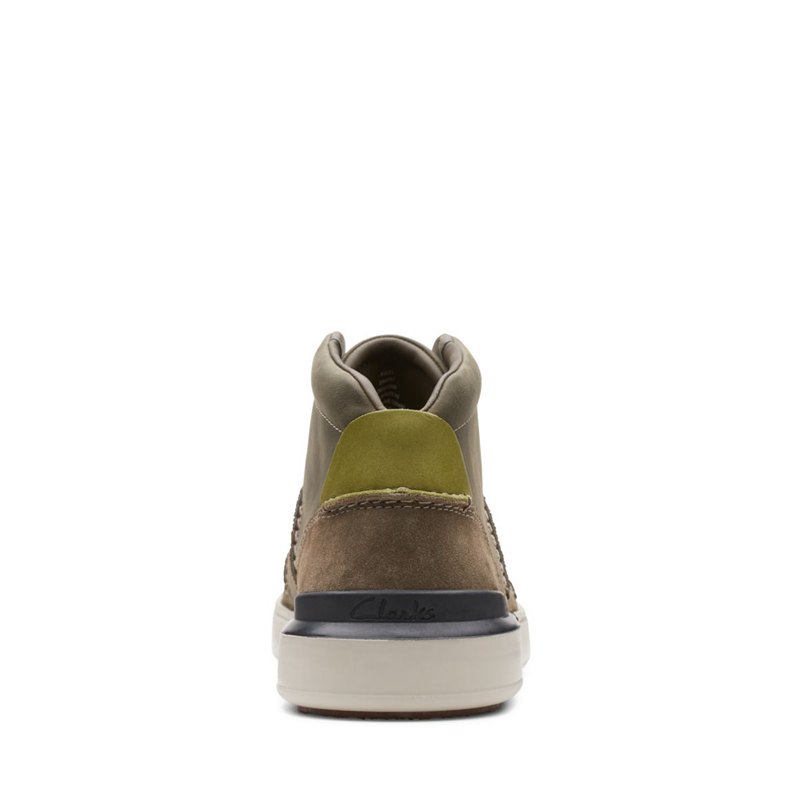 Botines Clarks Court Lite Hi Hombre Verde Oscuro Oliva | 38995673