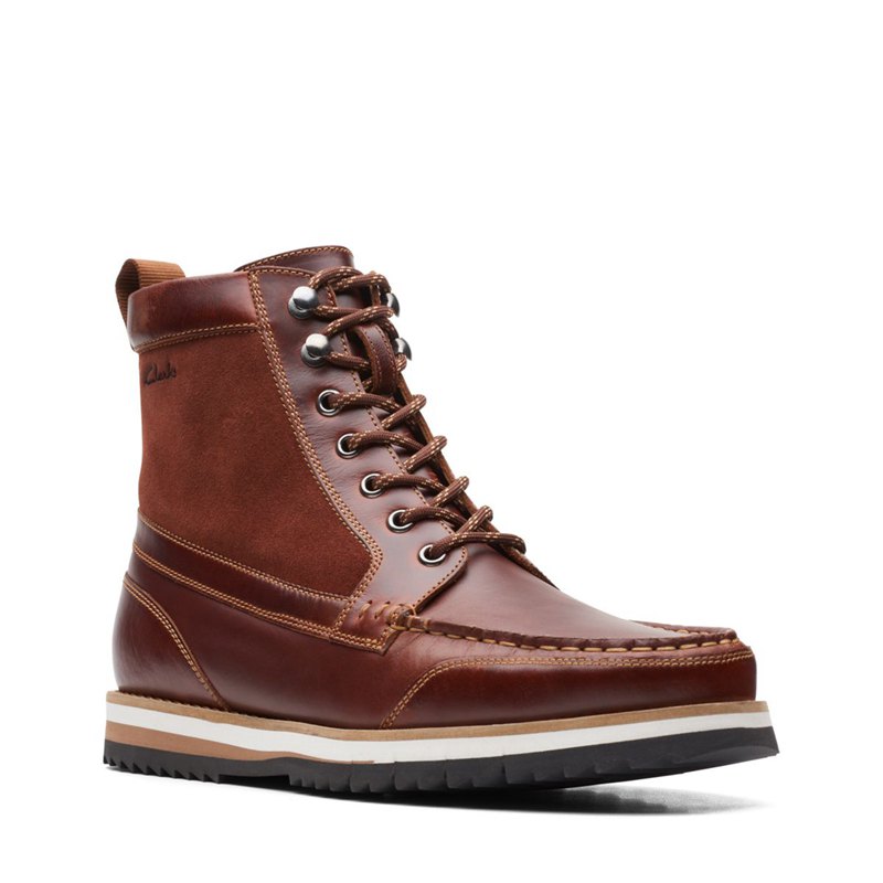 Botines Clarks Durston Hi Hombre Marrones | 47574123