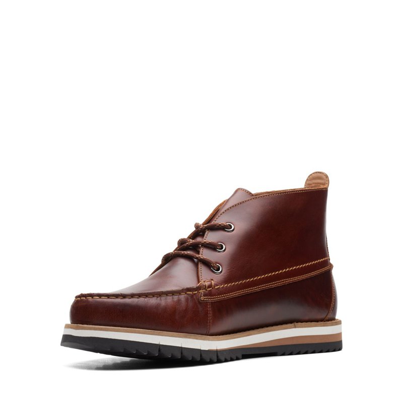 Botines Clarks Durston Mid Hombre Marrones | 64164913