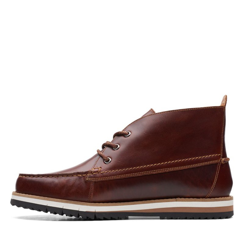 Botines Clarks Durston Mid Hombre Marrones | 64164913