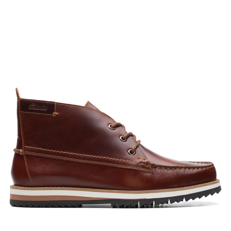 Botines Clarks Durston Mid Hombre Marrones | 64164913