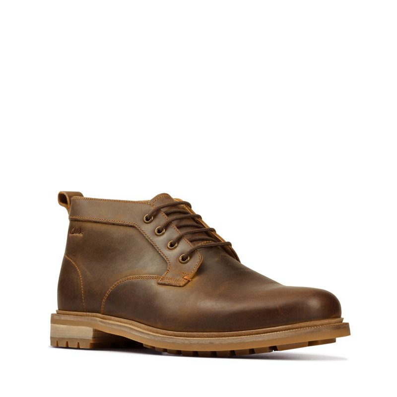 Botines Clarks Foxwell Mid Hombre Marrones | 52622085