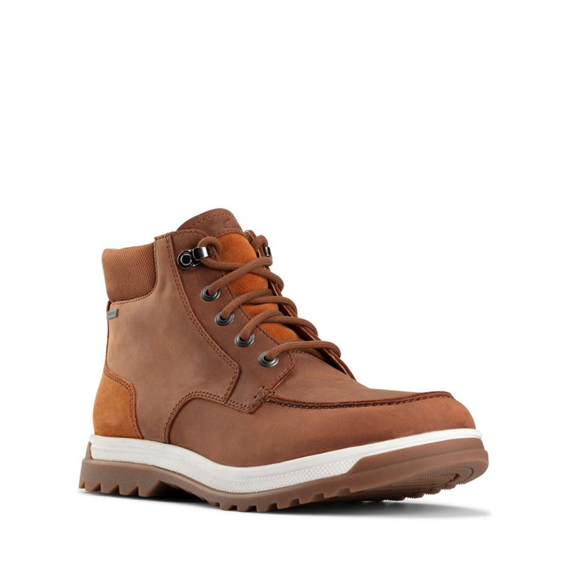 Botines Clarks Ripway Hi GTX Hombre Marrones Oscuro | 91032371