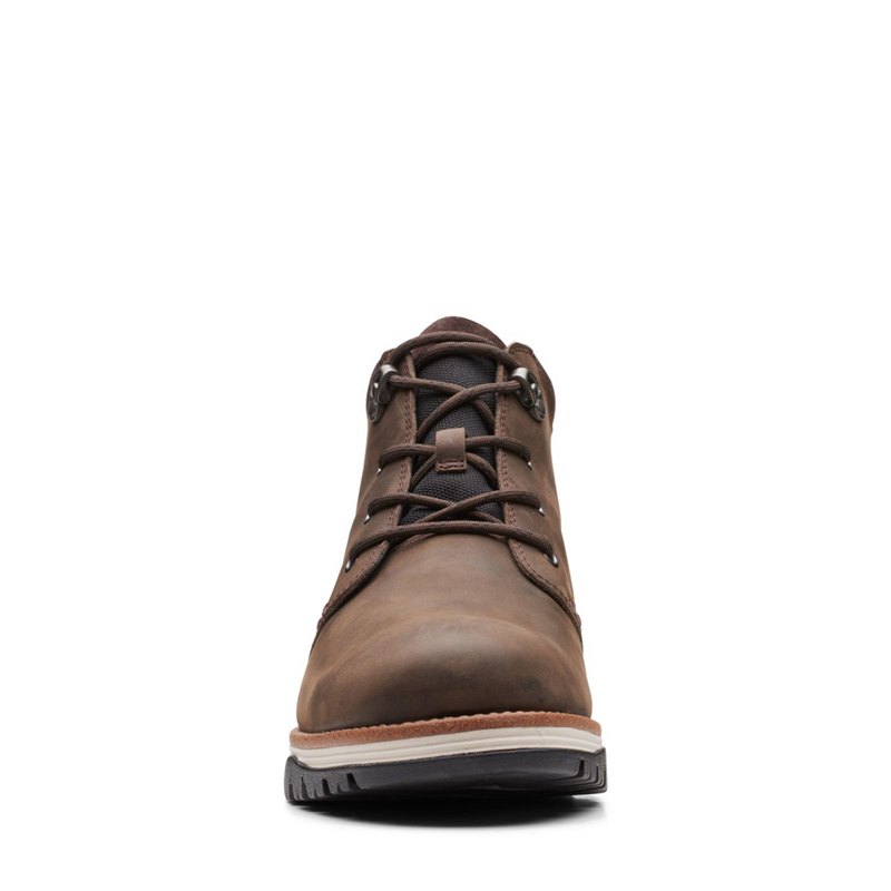 Botines Clarks Topton Mid GORE-TEX Hombre Marrones Oscuro | 10313222