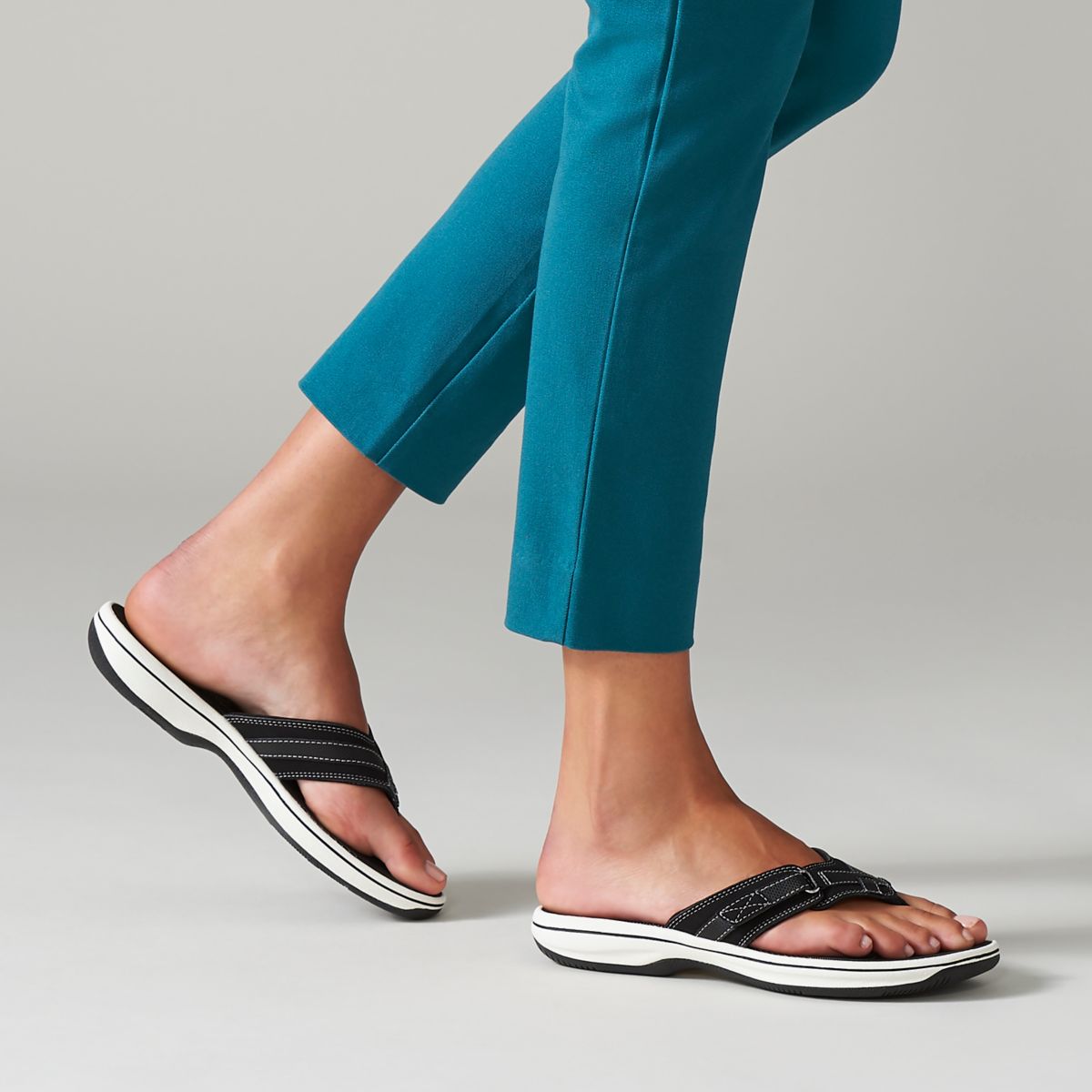 Chanclas Clarks BREEZE SEA Mujer Negras | 47008964