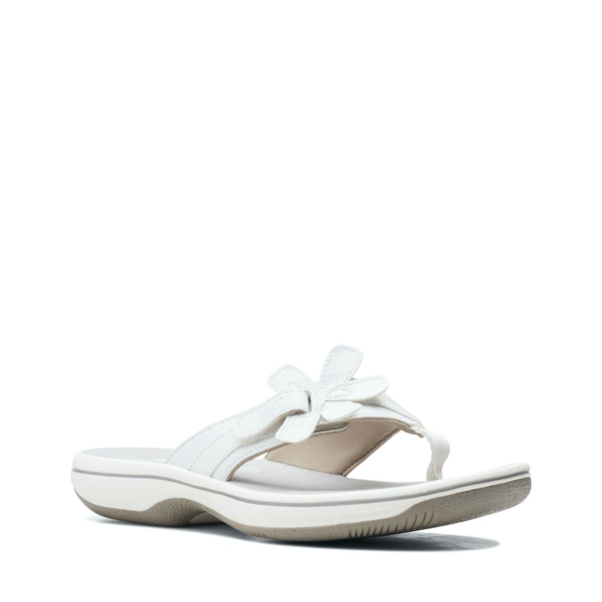 Chanclas Clarks Brinkley Flora Mujer Blancas | 66895221