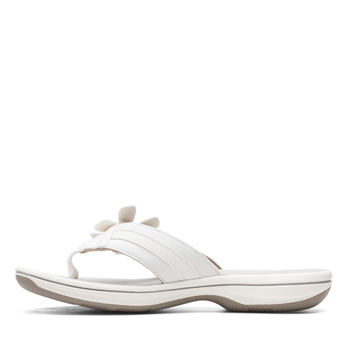 Chanclas Clarks Brinkley Flora Mujer Blancas | 66895221