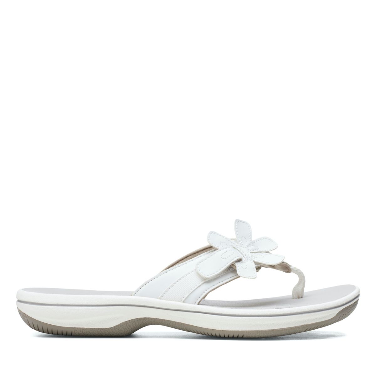 Chanclas Clarks Brinkley Flora Mujer Blancas | 66895221