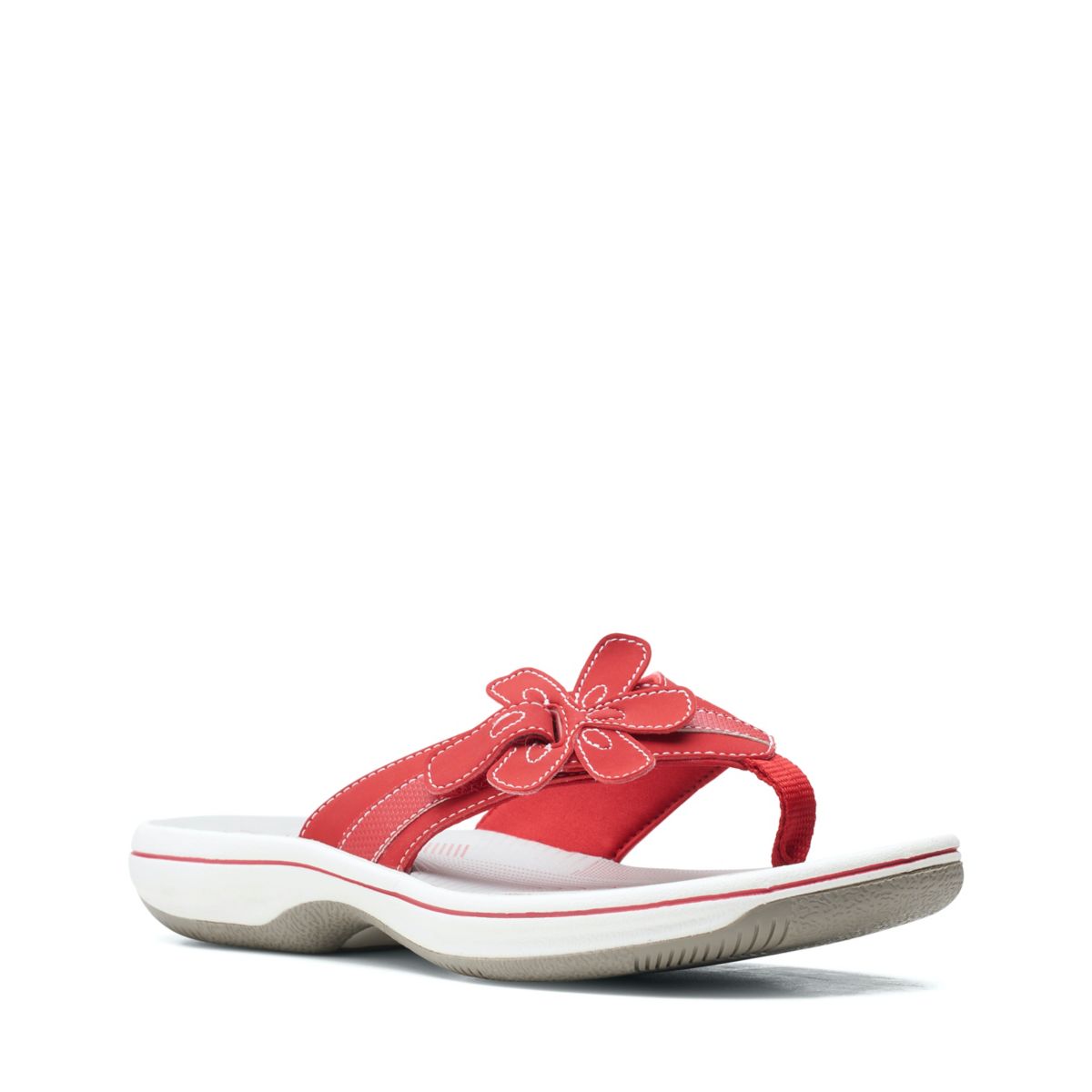 Chanclas Clarks Brinkley Flora Mujer Rojas | 53027115