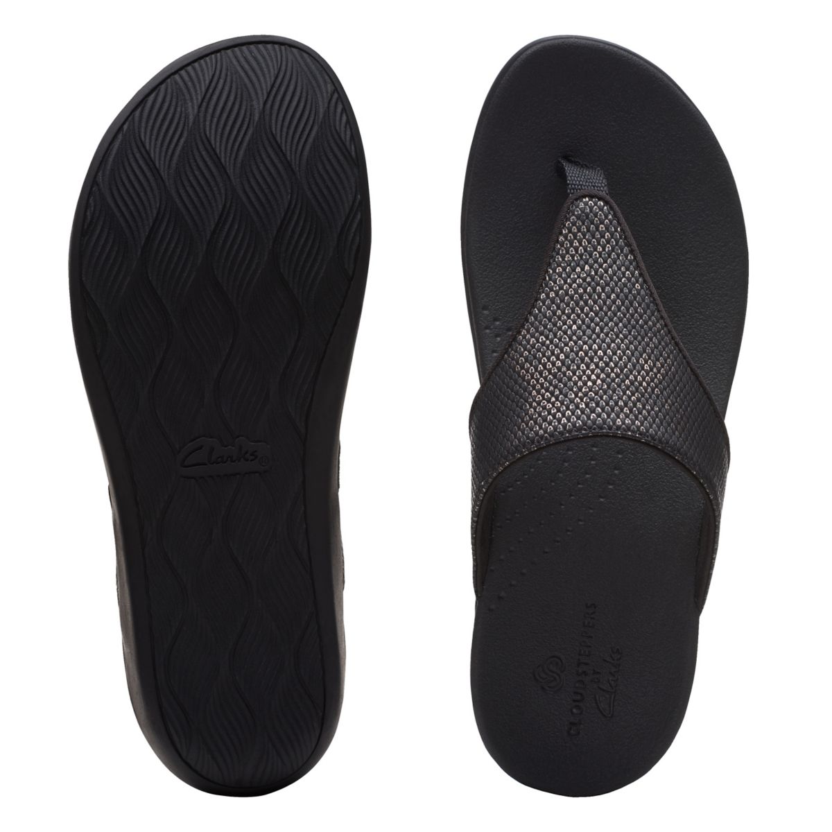 Chanclas Clarks Brio Vibe Mujer Negras | 60492214