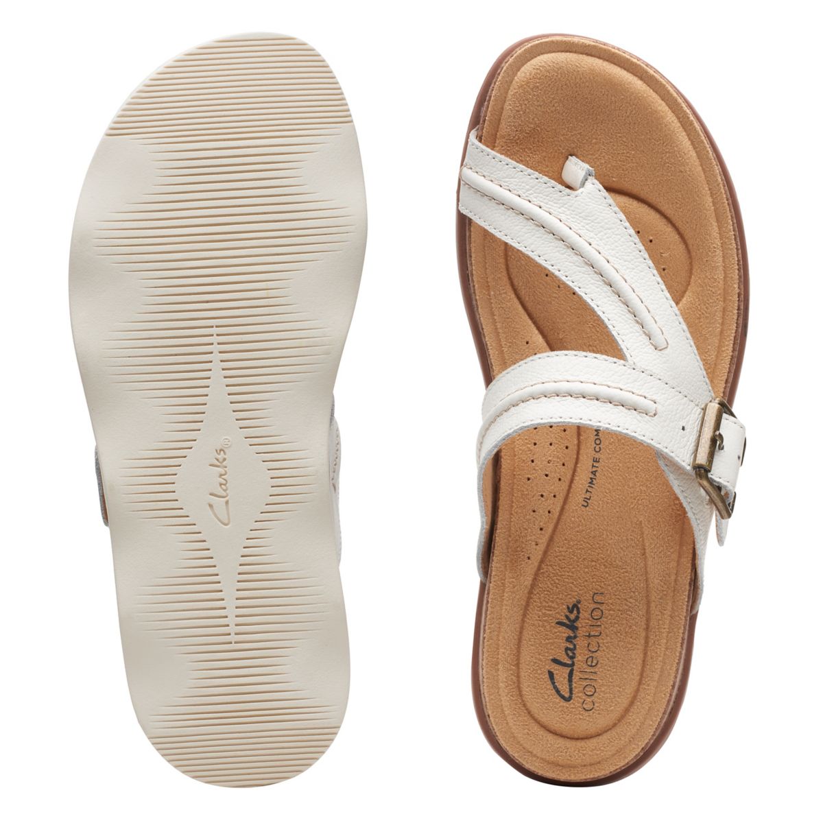 Chanclas Clarks Brynn Madi Mujer Blancas | 51339888